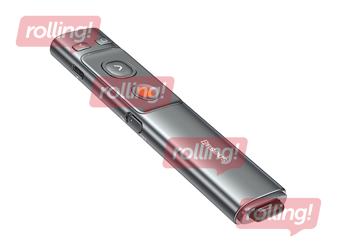 Bezvadu prezentācijas palīgrīks, Baseus, Orange Dot, pelēks