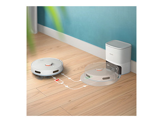 Putekļu sūcējs robots Philips HomeRun 2000 ar mazgāšanas funkciju, balts